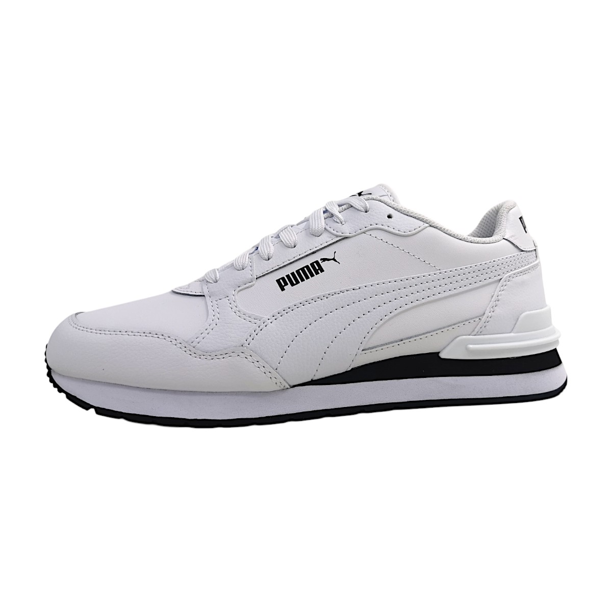 Puma ST Runner V4 L Sportschuhe Herren Trainingsschuhe Sneaker low Weiß (white/black 07, Gr. 2:6.5)