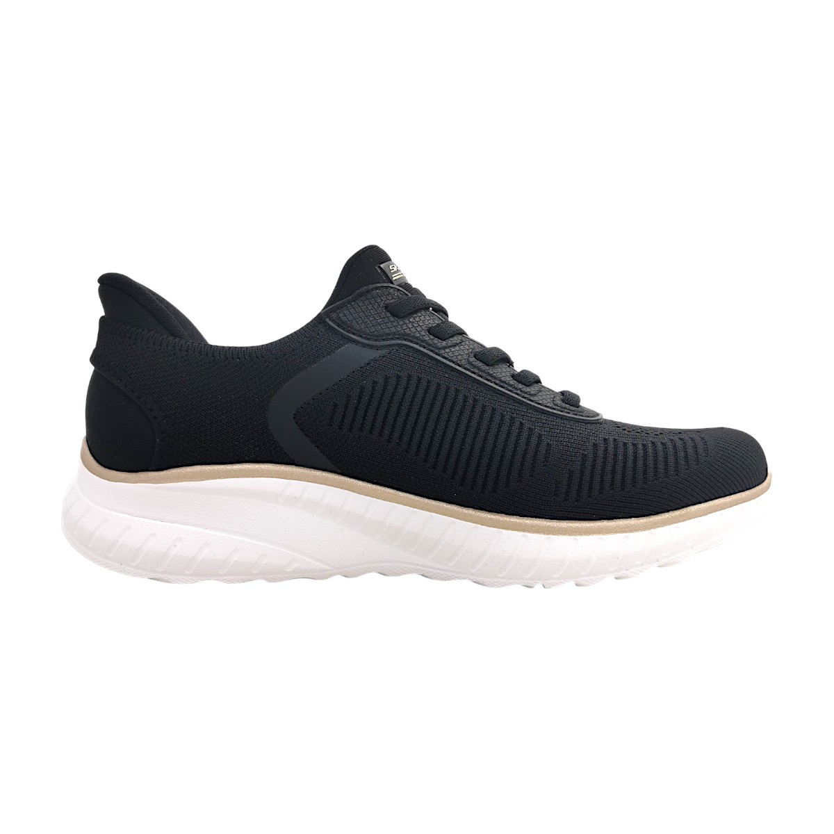 Skechers Bobs Squad Chaos-Current 117497 BKGD Schwarz black/gold BKGD