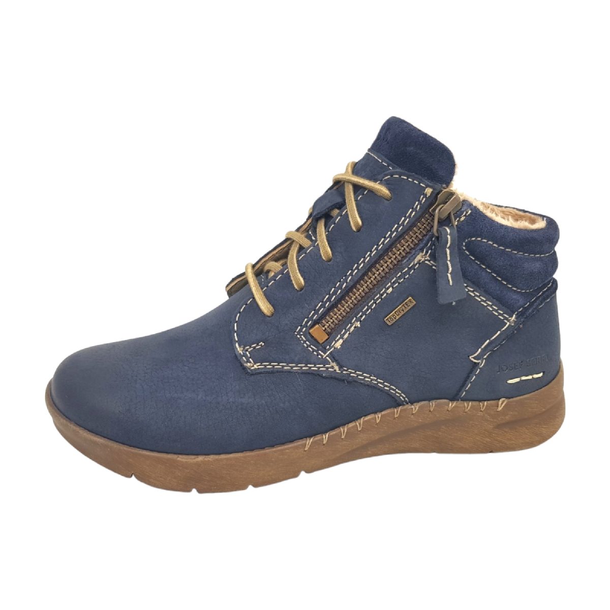 Josef Seibel Conny Damenschuhe Stiefel Schnürer Stiefelette Blau Freizeit