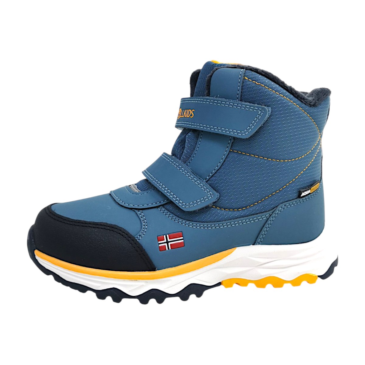 Trollkids Hafjell Winter Boots 264-196 Blau steel blue/navy/mango