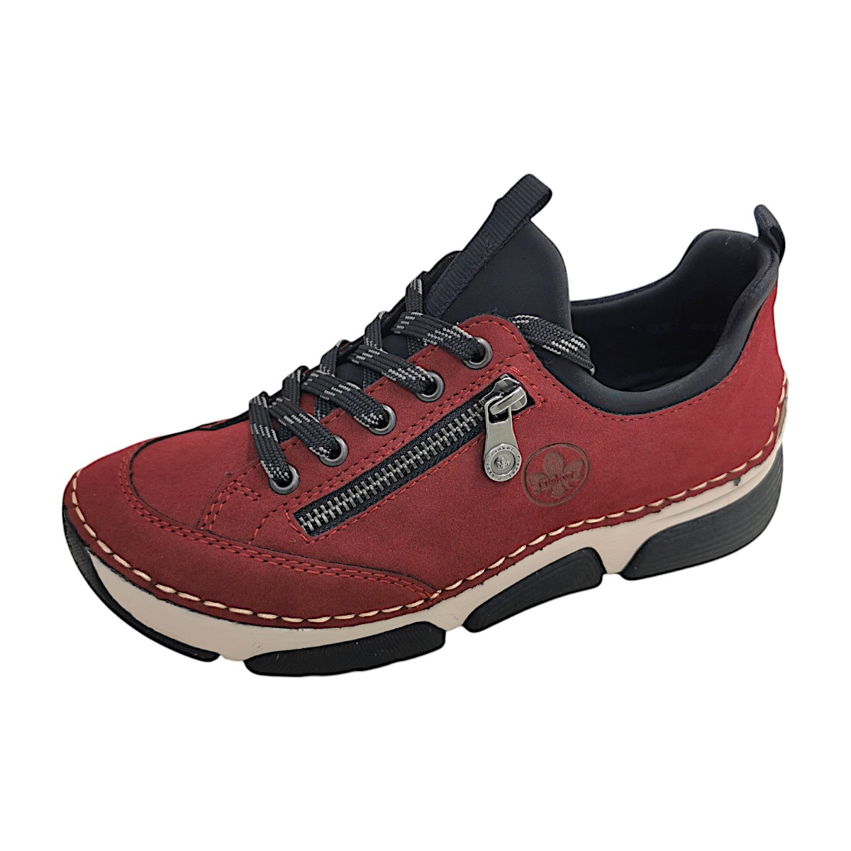Rieker 45973-36 Rot bordeaux/schwarz 36