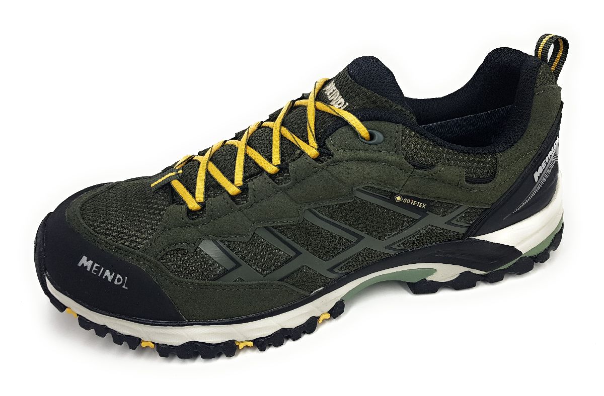 Meindl Caribe GTX Sportschuhe Herren Wanderschuh Grün Wandern (02 Oliv/ Mais, Größe 40.5 EU)