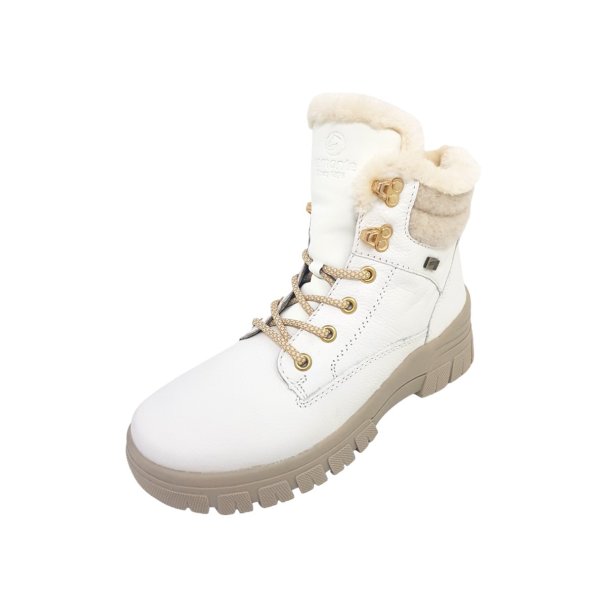 Remonte Castor Tex Damenschuhe Stiefel Schnürer Weiß Freizeit