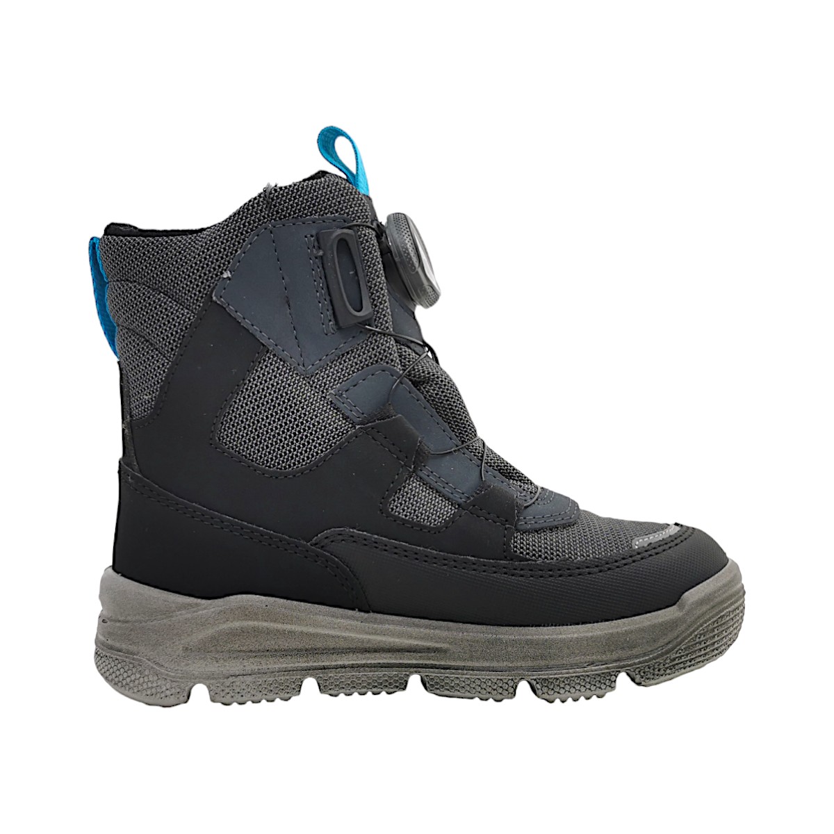 Superfit MARS Kinderschuhe Jungen Schnürstiefel Schwarz Freizeit (0070- Schwarz/Hellgrau, Größe 27 EU)