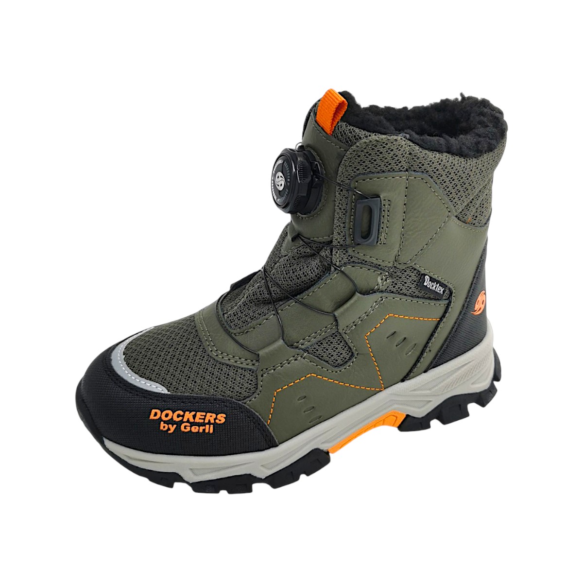 Dockers by Gerli Kinderschuhe Jungen Winterstiefel Grün Freizeit (khaki 850, Gr. 1:36) Dockers by Gerli Kinderschuhe Jungen Winterstiefel Grün Freizeit (khaki 850, Gr. 1:36)