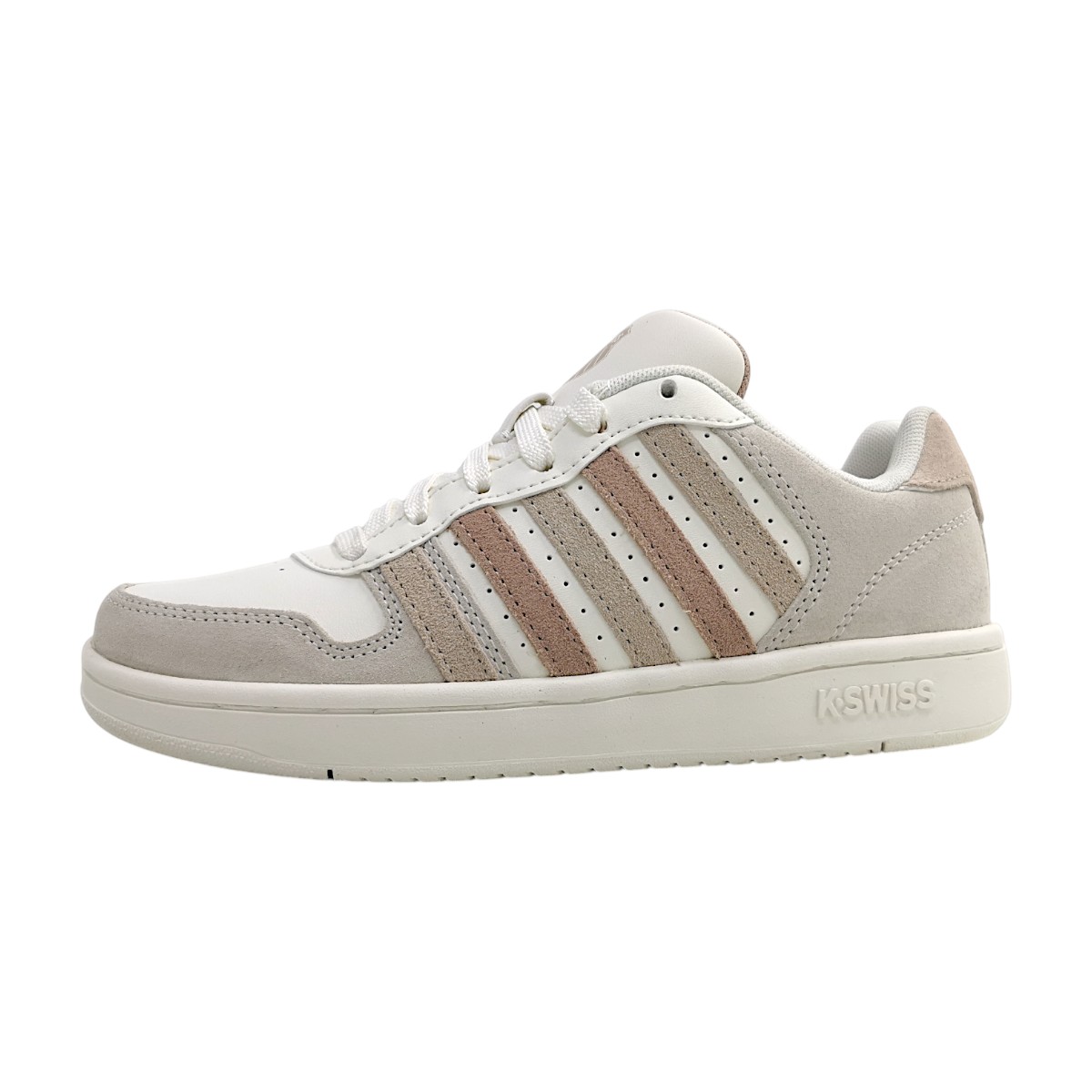 K-Swiss Court Palisades sportlicher Schnürer Weiß Freizeit K-Swiss Court Palisades sportlicher Schnürer Weiß Freizeit