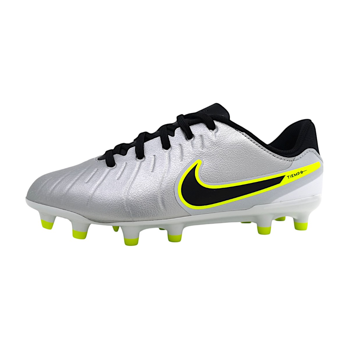 Nike Tiempo JR Academy MG Sportschuhe Kinder Fußballschuhe Stollen Silber