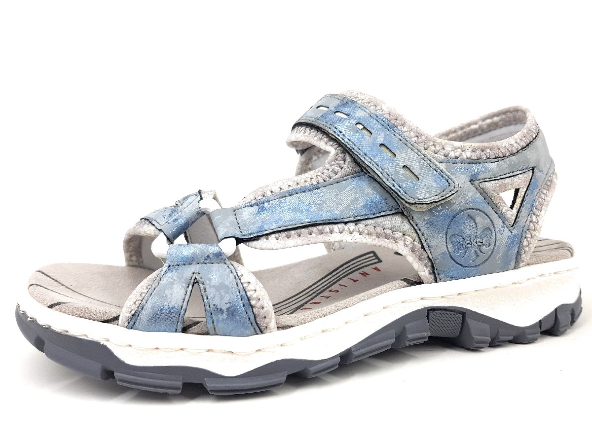 Rieker Scuba 68879-12 Blau 12 heaven/ silverflower