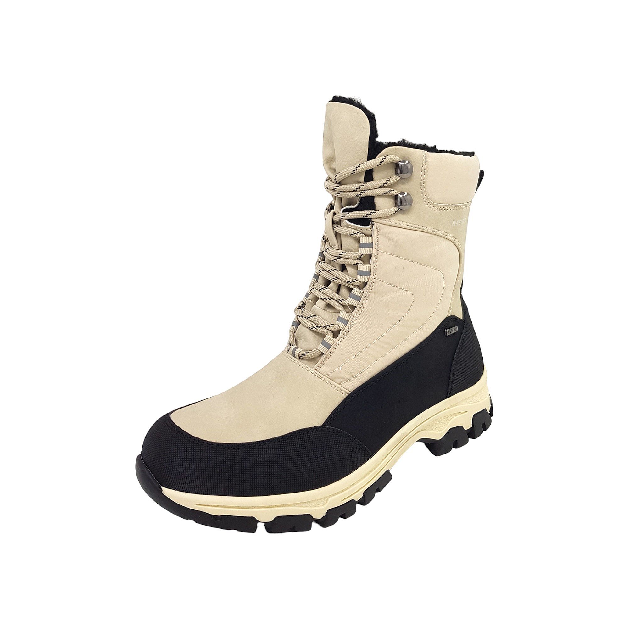 Westland Damenschuhe Stiefel Gefüttert Beige Freizeit (188 Schw. Offwhite, Größe 41 EU)