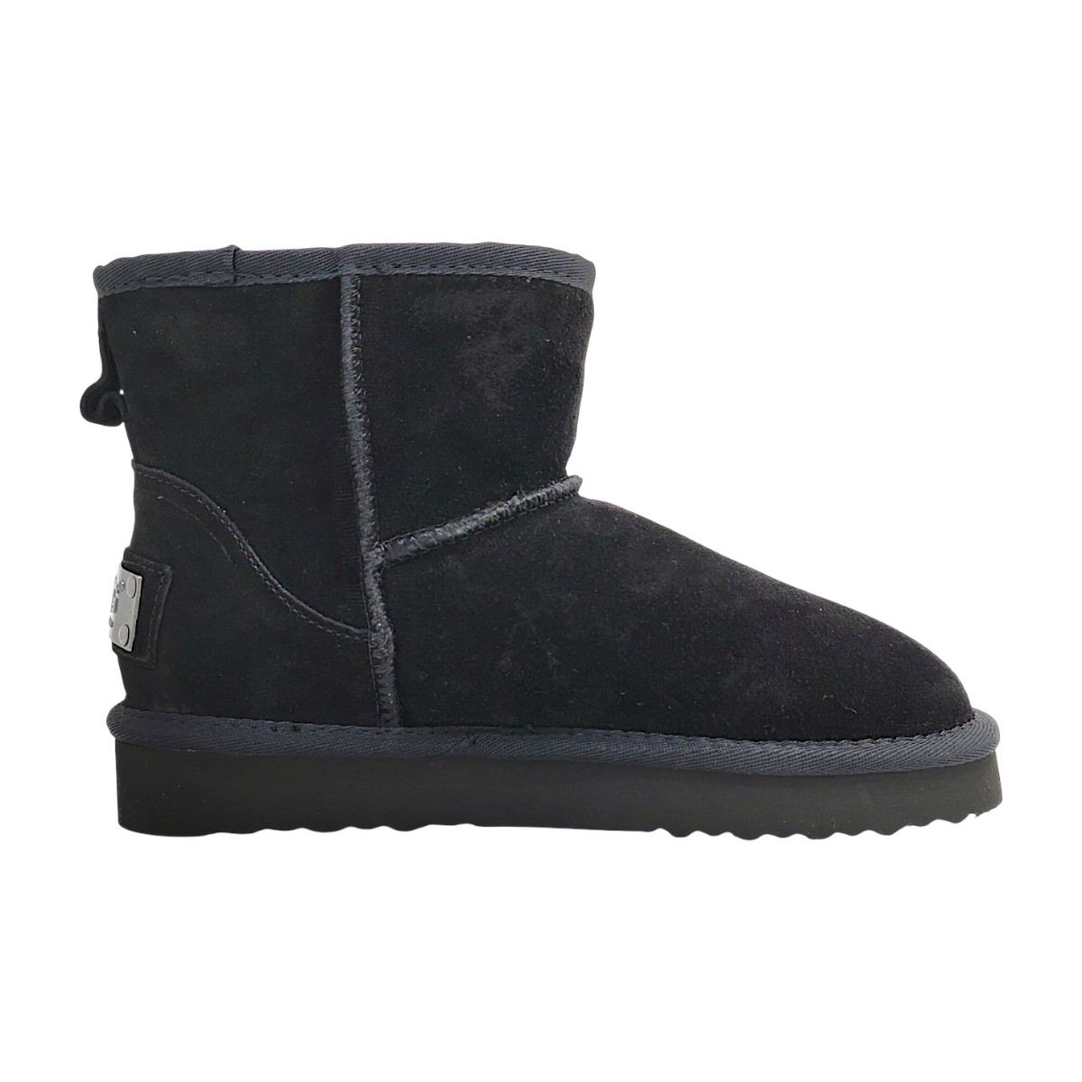 OOG Damenschuhe Gefüttert Winterstiefel Schwarz Freizeit (black, Größe 39 EU)