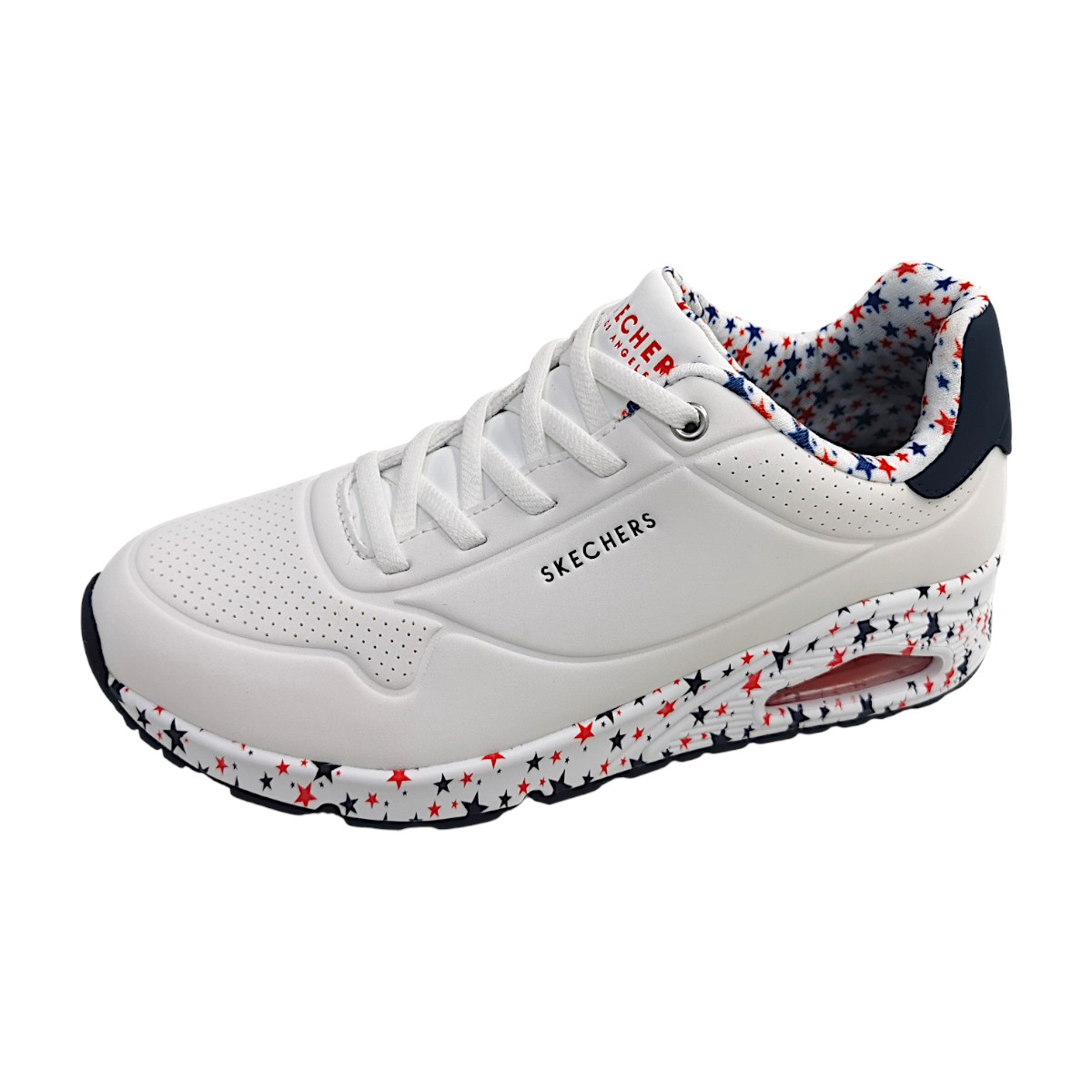 Skechers Uno - Free Stryde 177008 Weiß WRDB white/red/blue
