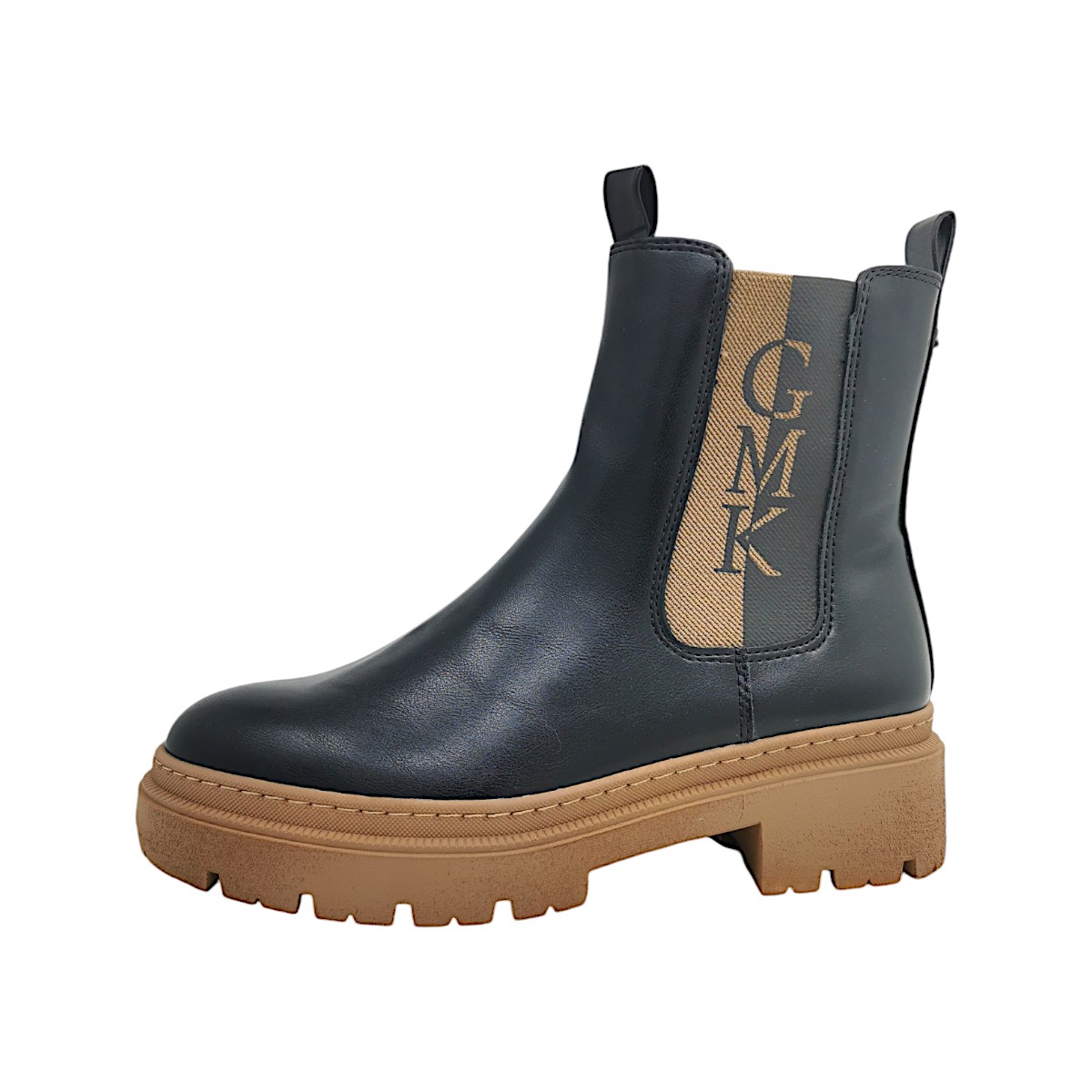 Marco Tozzi Damenschuhe Stiefel Schwarz Freizeit (084- Black/Nature, Größe 36 EU)