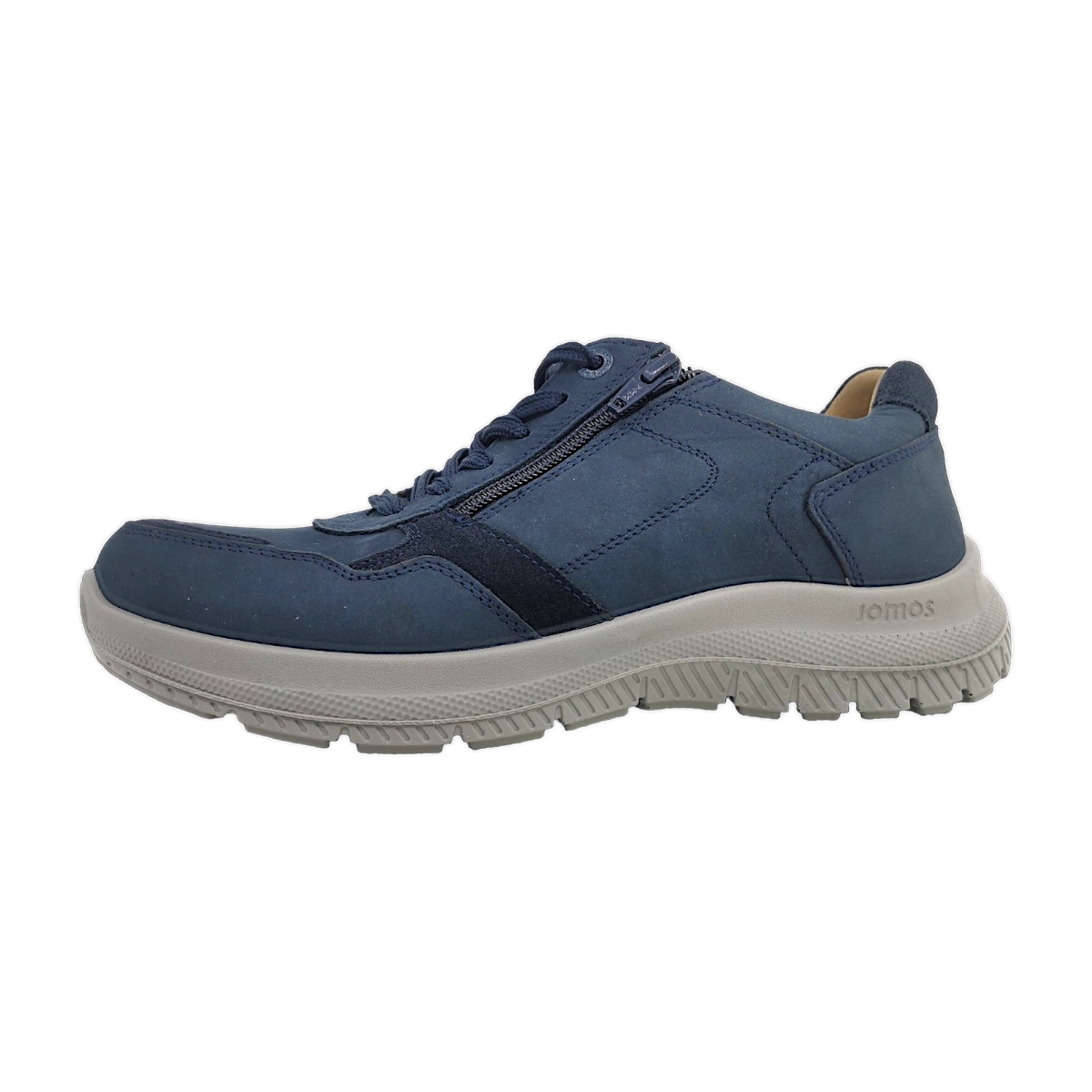 Jomos Herrenschuhe Für lose Einlagen sportlicher Schnürer Blau Freizeit
