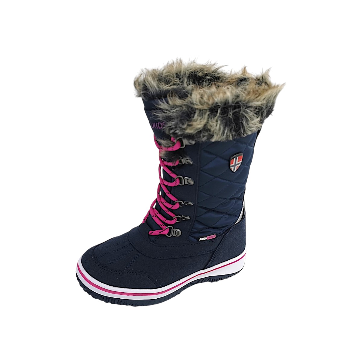 Trollkids Holmenkollen Snow XT 769-114 Blau navy/magenta