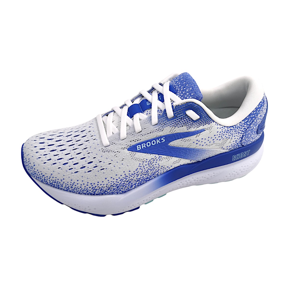 Brooks Ghost 16 12004071B Weiß white/blue 152