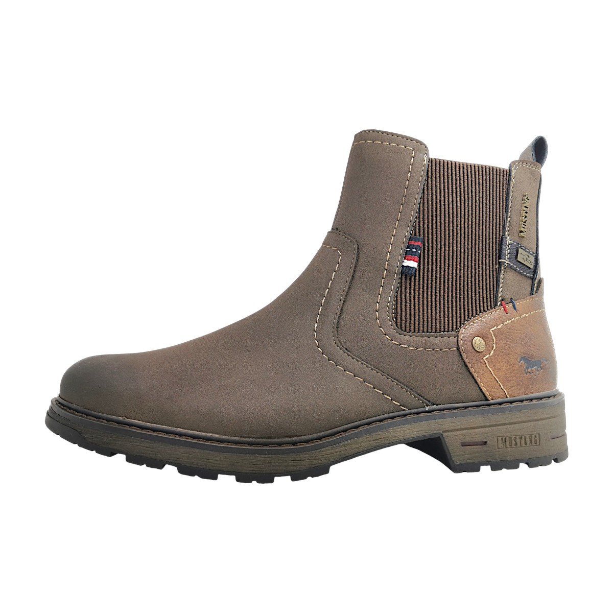 Mustang Herrenschuhe Stiefel Warmfutter Braun Freizeit (Mokka, Größe 46 EU)