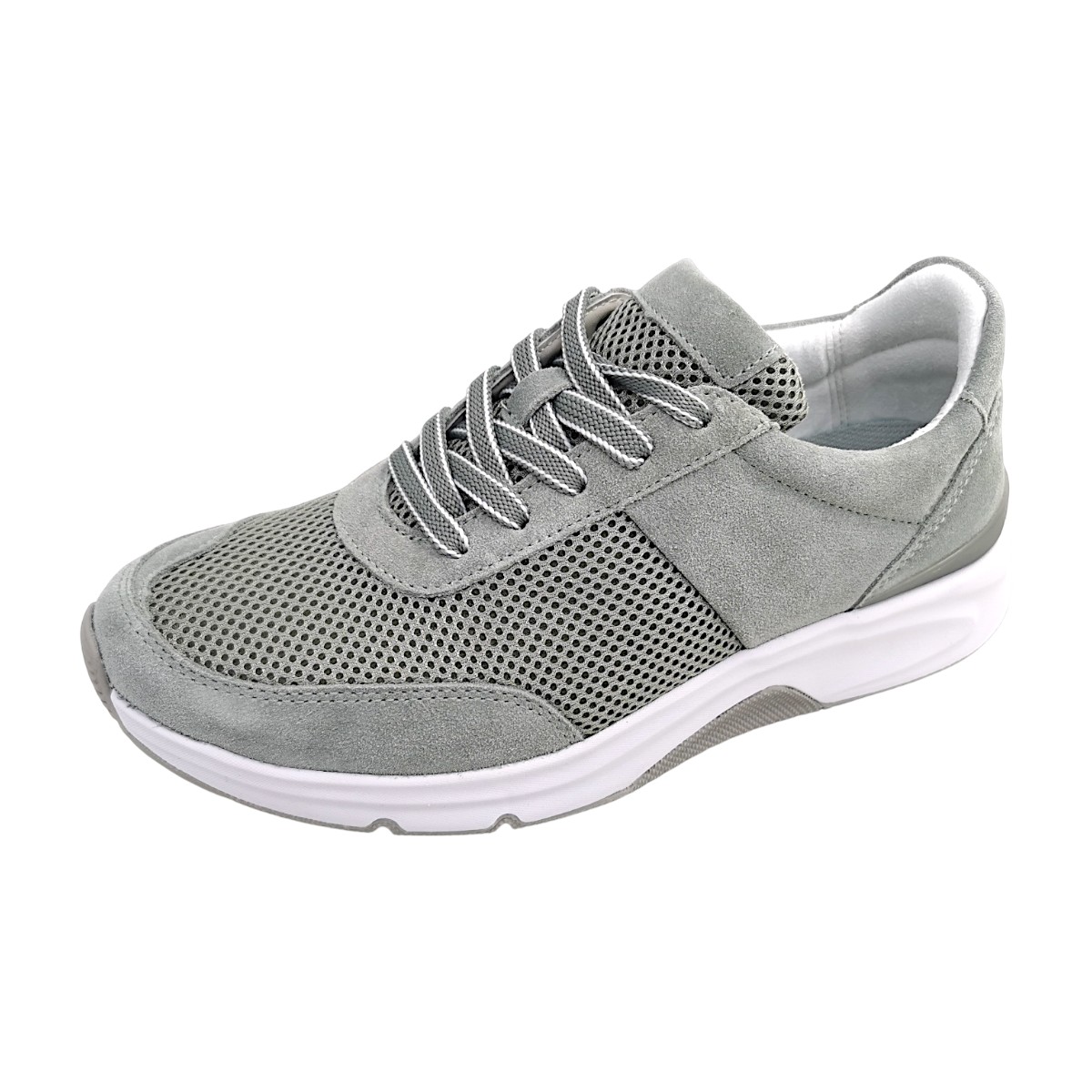Gabor Comfort Damenschuhe sportlicher Schnürer Grau Freizeit (pino 41, Gr. 2:4)