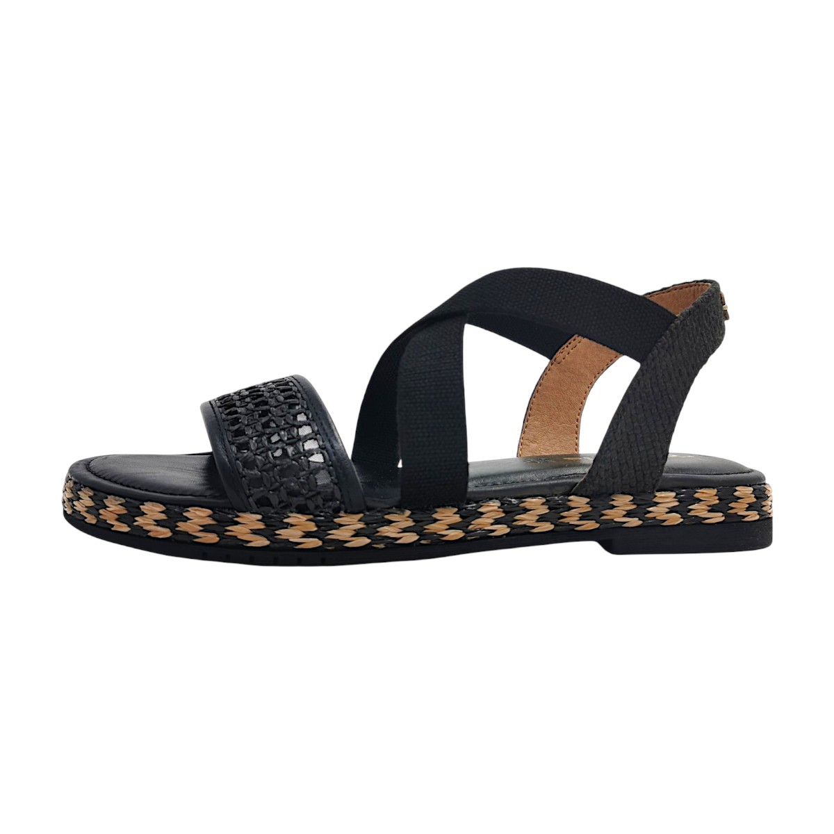 Tamaris Damenschuhe Sandalen Flach Schwarz Freizeit (black 0A1, Gr. 1:39)