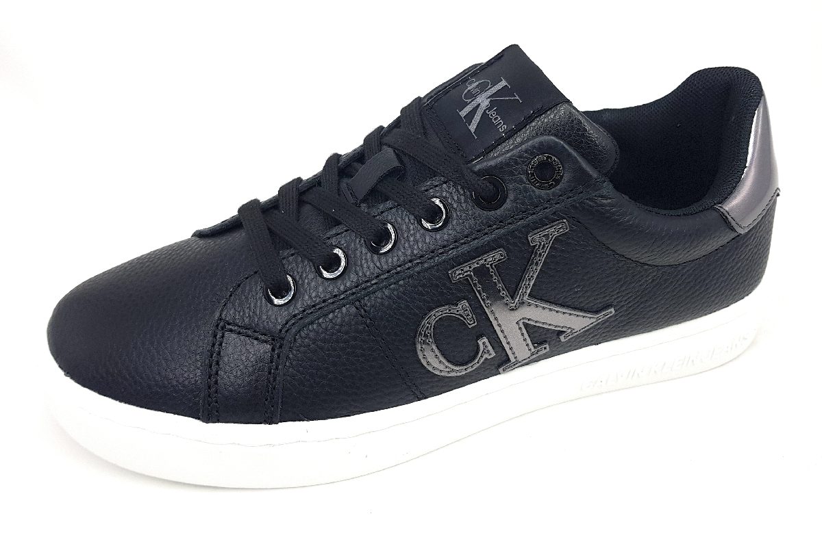 Calvin Klein Cupsole Flatform YW0YW0775 Schwarz 0GP black/ silver
