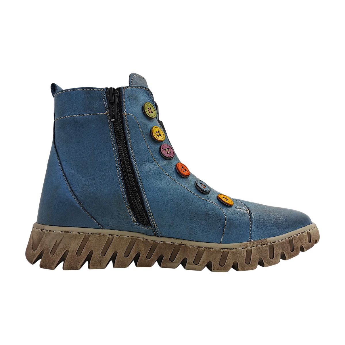 Gemini Damenschuhe Stiefel Blau Freizeit