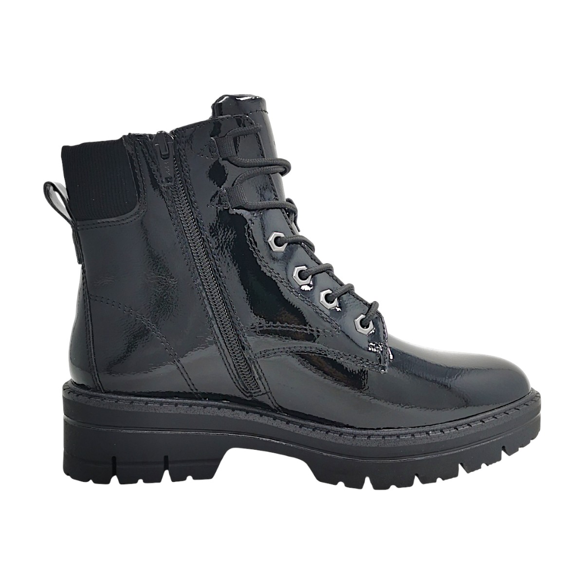 Jana Damenschuhe Schnürstiefel Schwarz Freizeit (Black Patent 018, Größe 40 EU) Jana Damenschuhe Schnürstiefel Schwarz Freizeit (Black Patent 018, Größe 40 EU)
