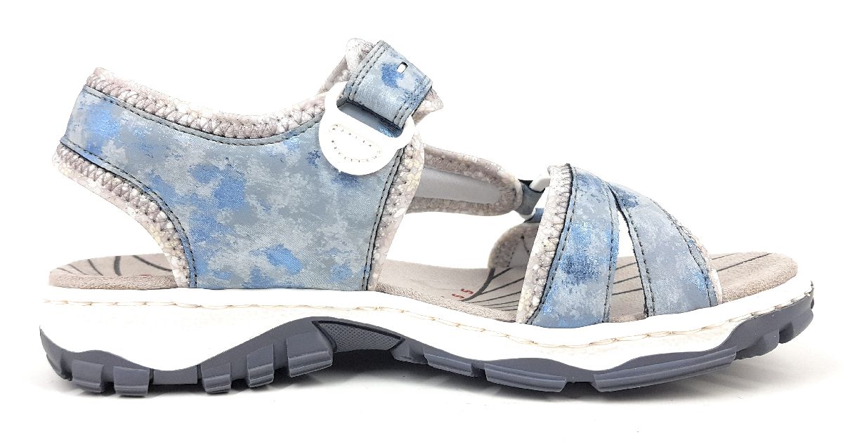 Rieker Scuba 68879-12 Blau 12 heaven/ silverflower