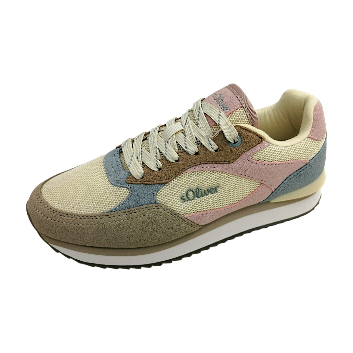s.Oliver Damenschuhe Schnürschuhe Sportive Mehrfarbig Freizeit (butter comb 05D2, Gr. 1:36)