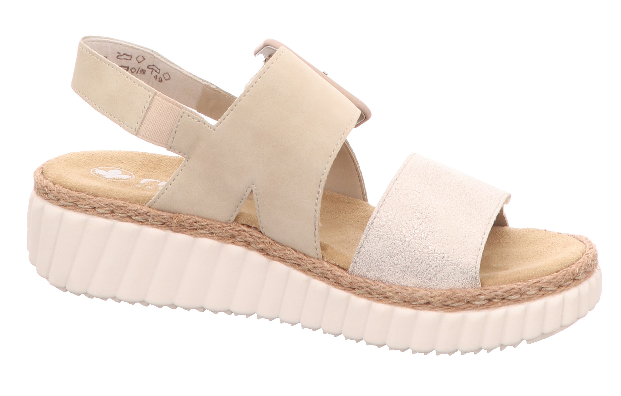 Rieker 69260-60 Beige beige-gold/perle