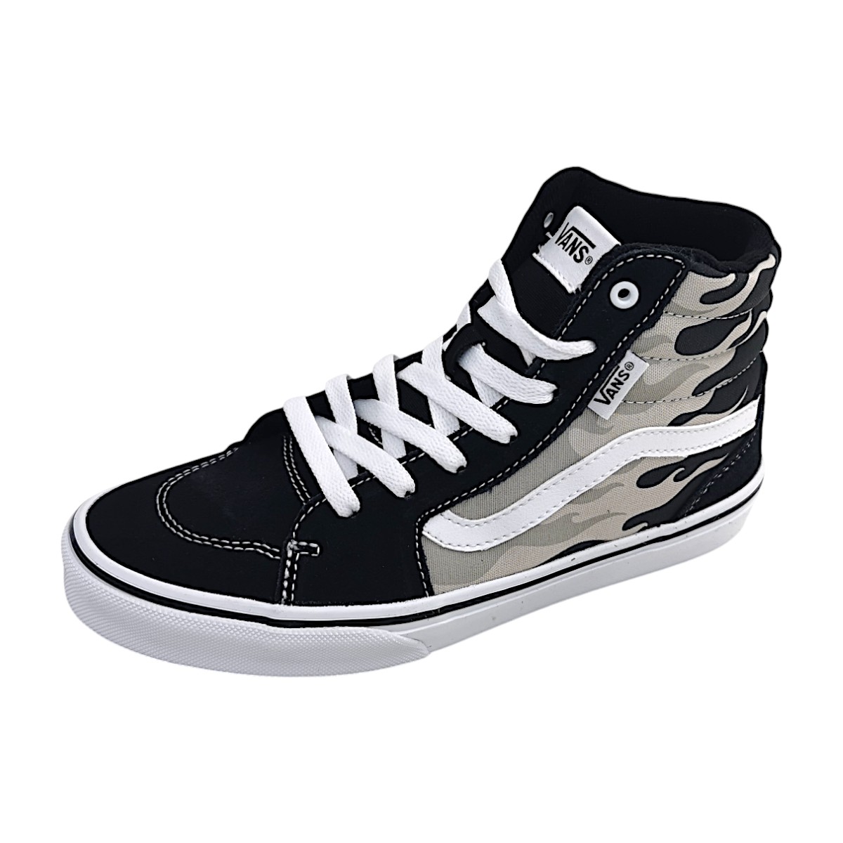 Vans Filmore Hi VN000CWYGYW1 Schwarz flames grey/white