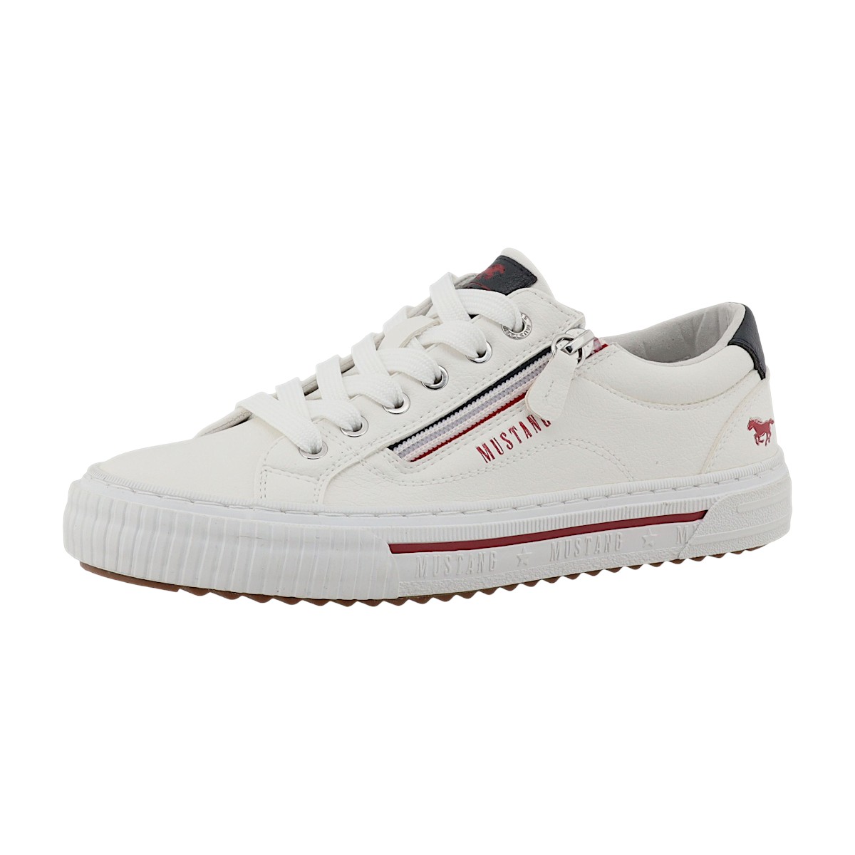 Mustang Damenschuhe Schnürschuhe Sportive Weiß Freizeit (white 00002, Größe 42 EU) Mustang Damenschuhe Schnürschuhe Sportive Weiß Freizeit (white 00002, Größe 42 EU)