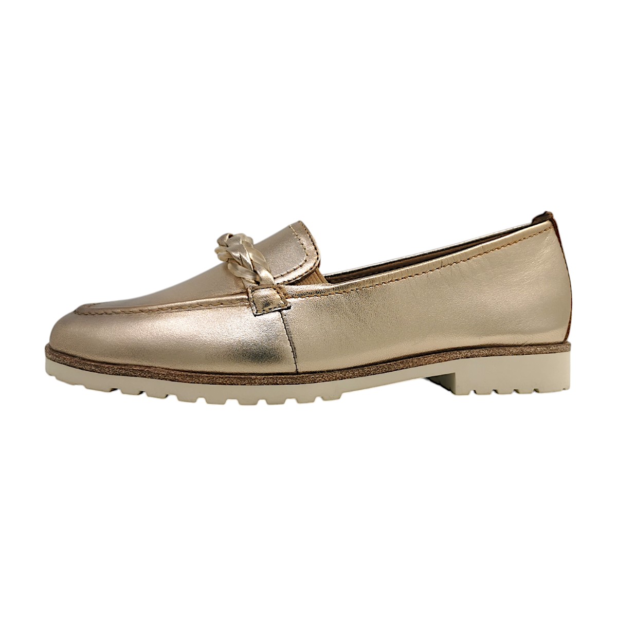 Tamaris Damenschuhe Halbschuhe Slipper Gold Freizeit