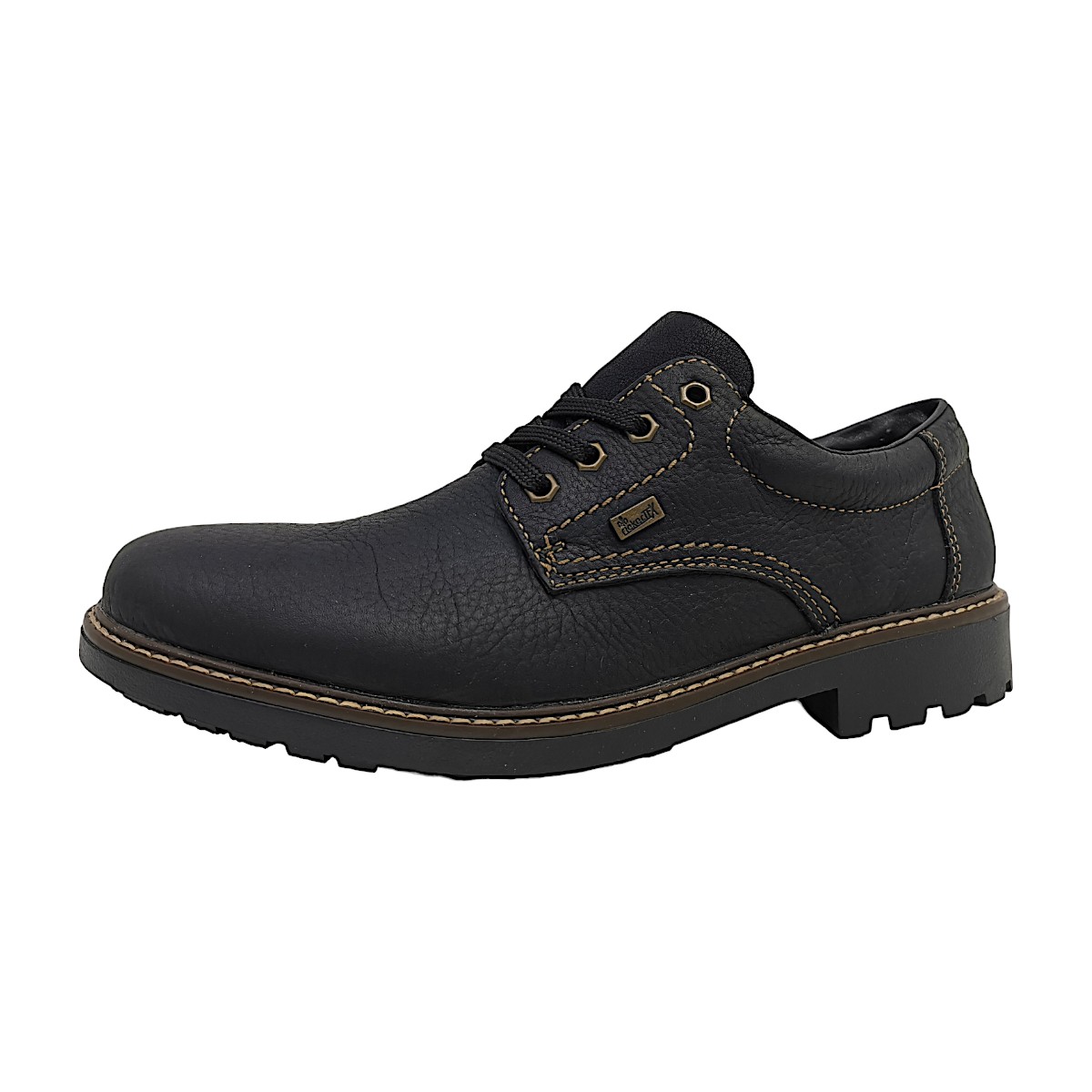 Rieker Michigan Herrenschuhe Schnürschuhe Schwarz Freizeit (schwarz 00, Gr. 1:42)