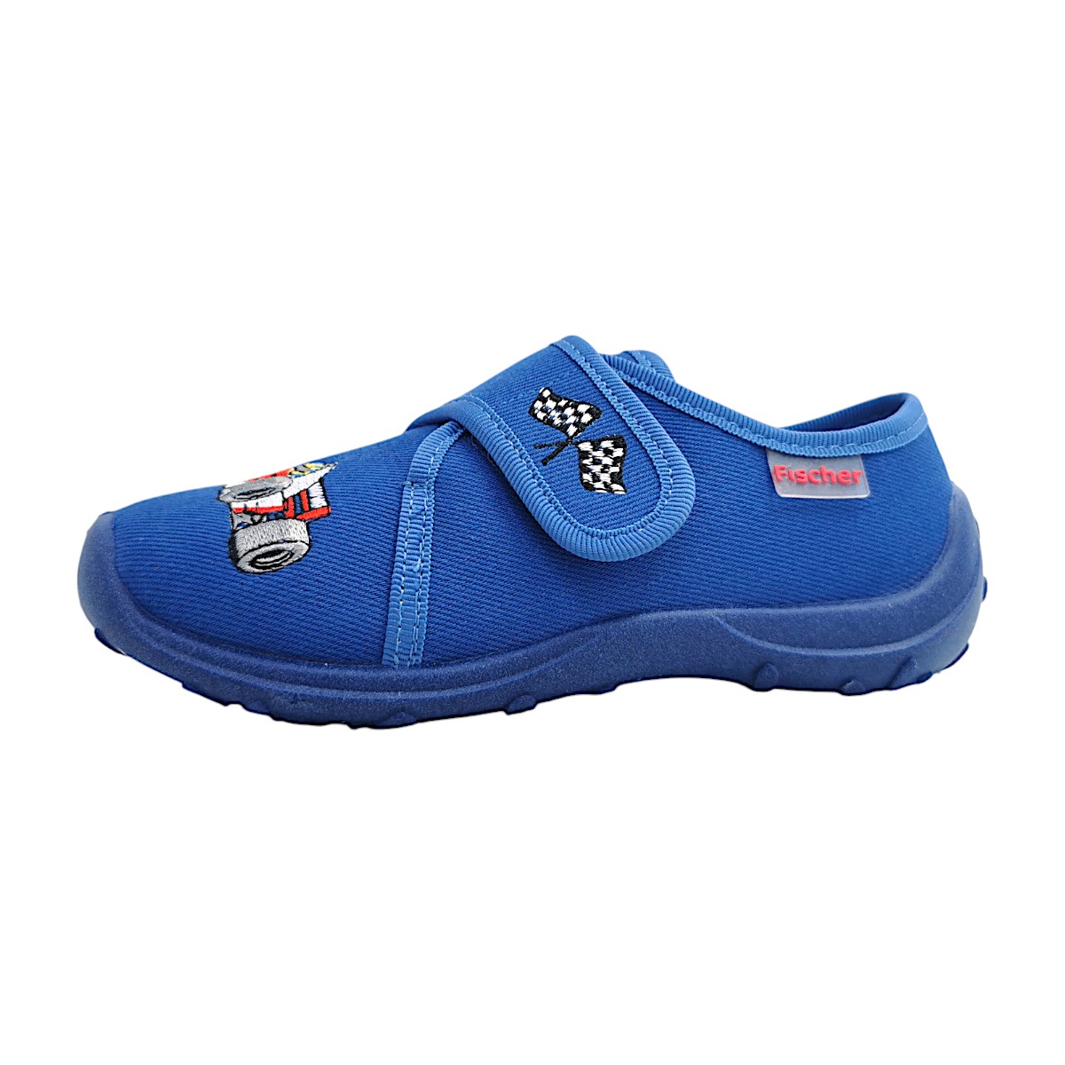 Fischer Markenschuhe Kinder Klett Kinderschuhe Jungen Hausschuhe Blau Freizeit