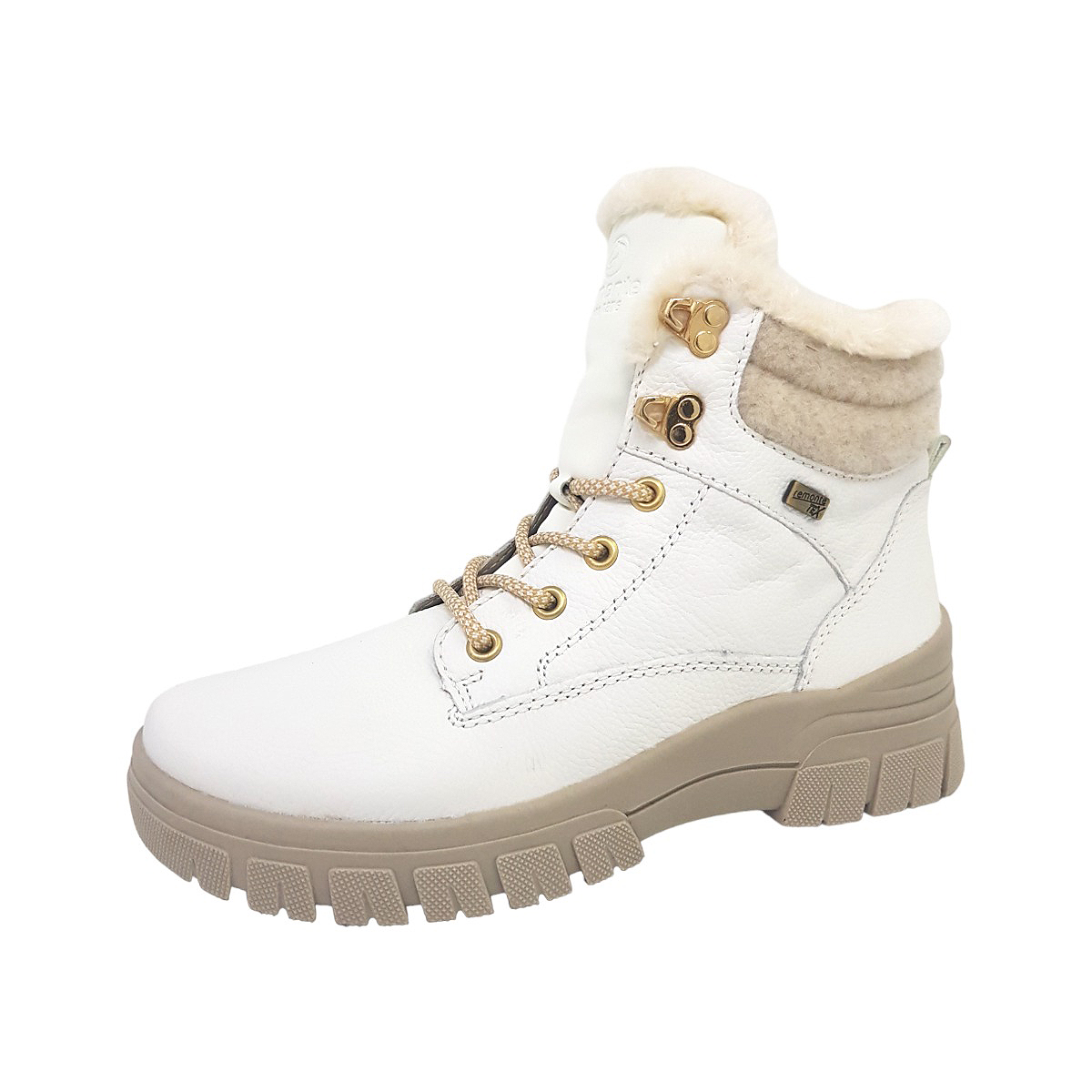 Remonte Castor Tex Damenschuhe Stiefel Schnürer Weiß Freizeit