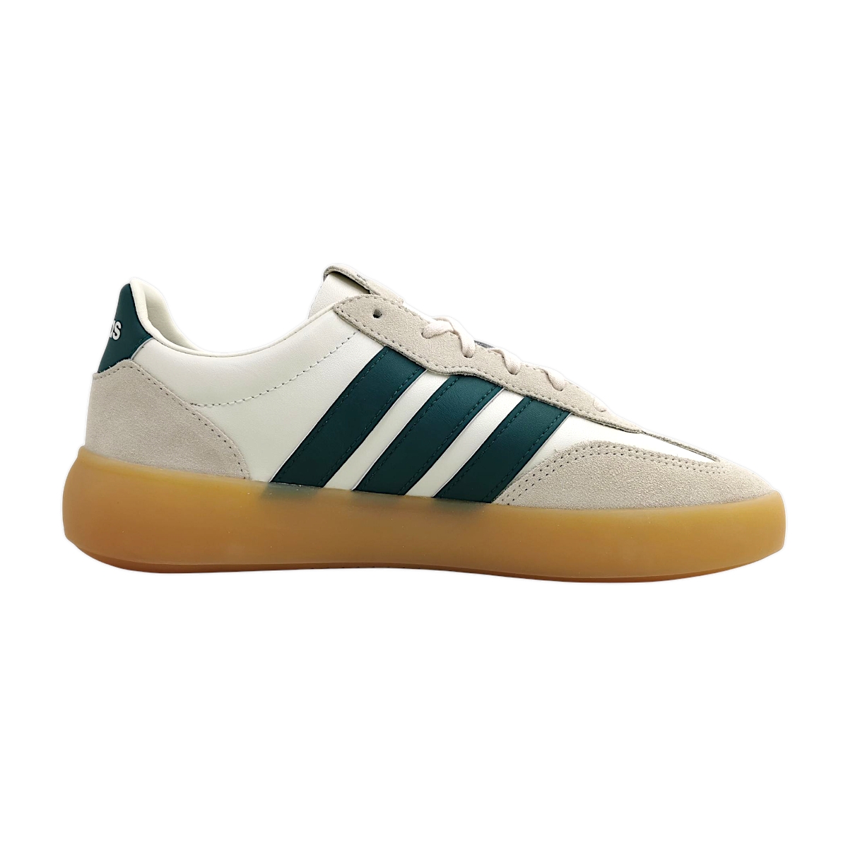 adidas Barreda Decode Sportschuhe Herren Trainingsschuhe sportlicher Schnürer Beige Freizeit (Offwhite/green, Größe 47 EU)
