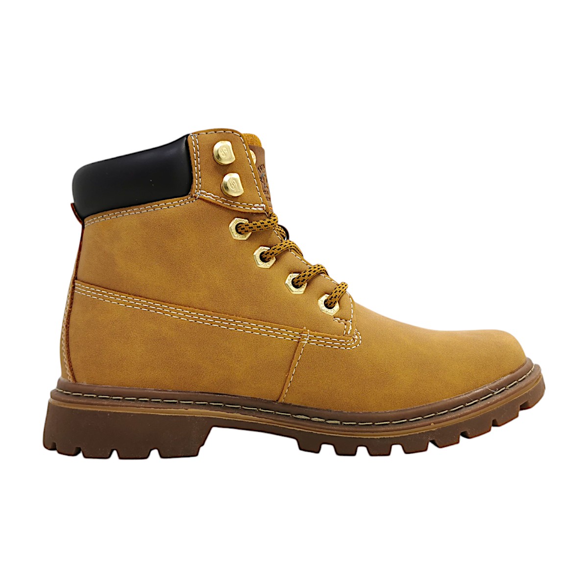 Dockers by Gerli Damenschuhe Schnürstiefel Braun Freizeit (910 golden tan, Größe 37 EU)