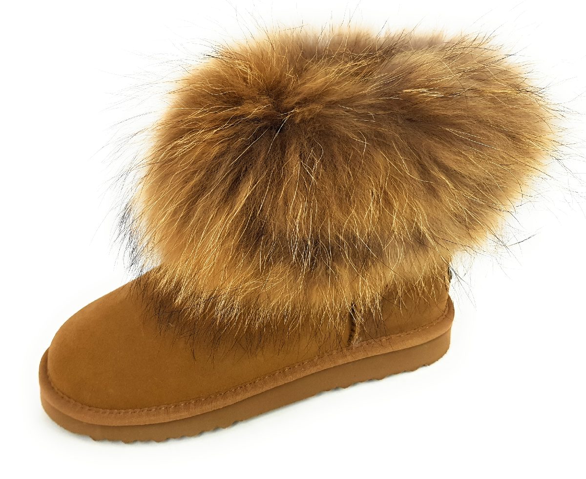 OOG Damenschuhe Stiefel Gefüttert Braun Freizeit (camel, Größe 41 EU)