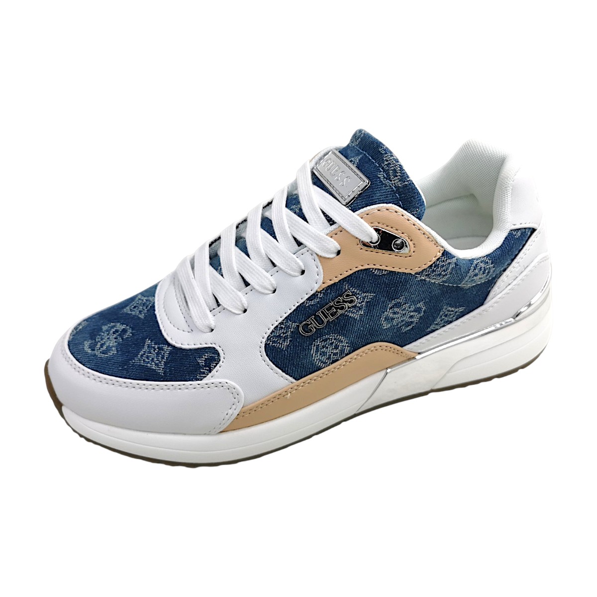 Guess Moxea20 FLJM20-DEN12 Weiß white/blue