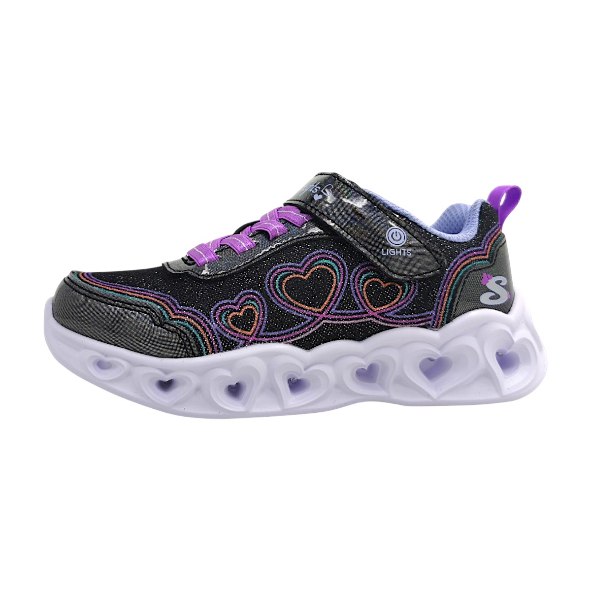 Skechers Heart Lights 303736LC BKMT Schwarz black/multi BKMT