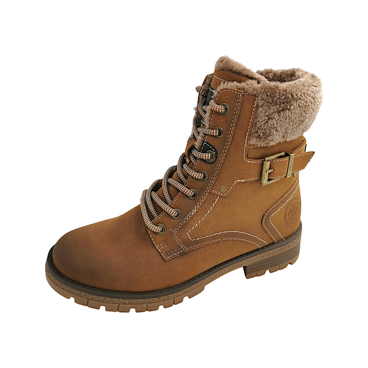 s.Oliver Damenschuhe Schnürstiefel Braun Freizeit (305 cognac, Größe 36 EU)