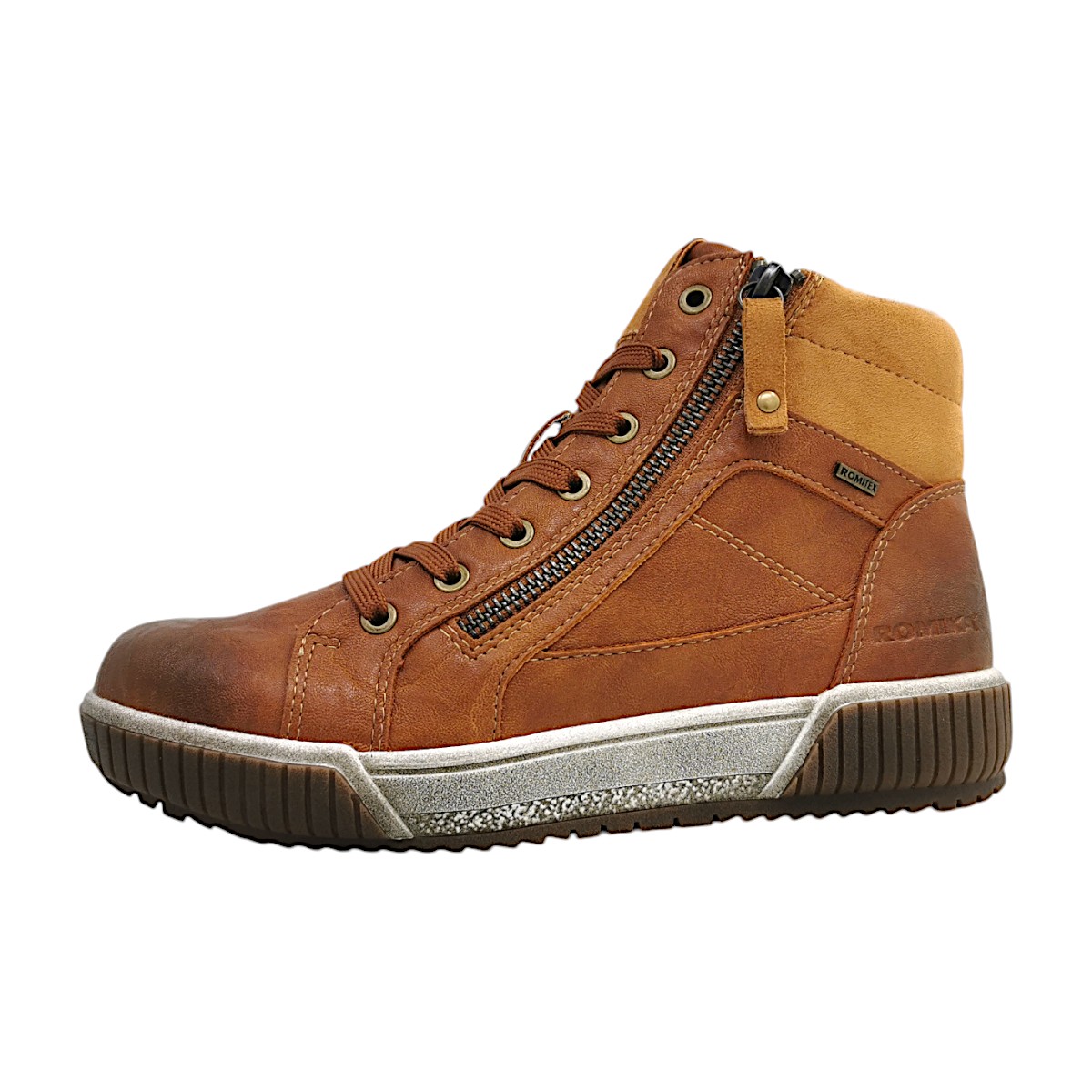 Romika Damenschuhe Schnürstiefel Braun Freizeit