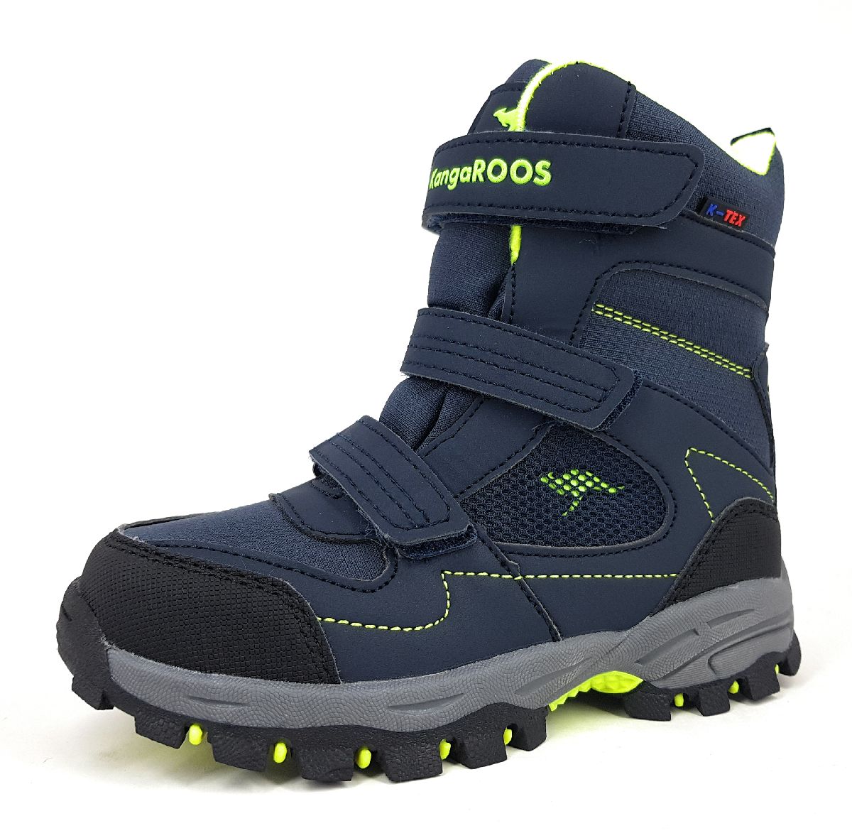 KangaRoos Kinderschuhe Jungen Stiefel Klett Stiefel Blau Freizeit KangaRoos Kinderschuhe Jungen Stiefel Klett Stiefel Blau Freizeit