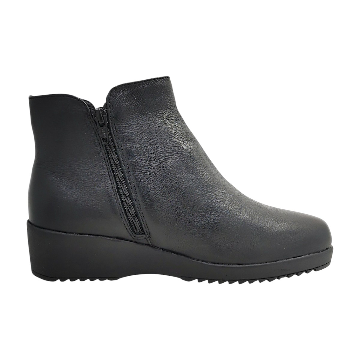 Lark & Finch Bruna Boot Damenschuhe Stiefel Reißverschluss Schwarz Freizeit (black, Größe 41 EU)