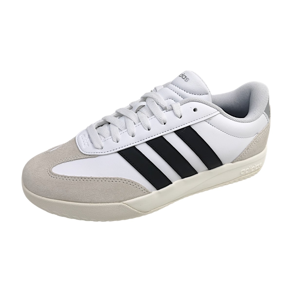 adidas Damenschuhe Schnürschuhe Sportive Weiß Freizeit (white/black/grey, Gr. 2:7.5)