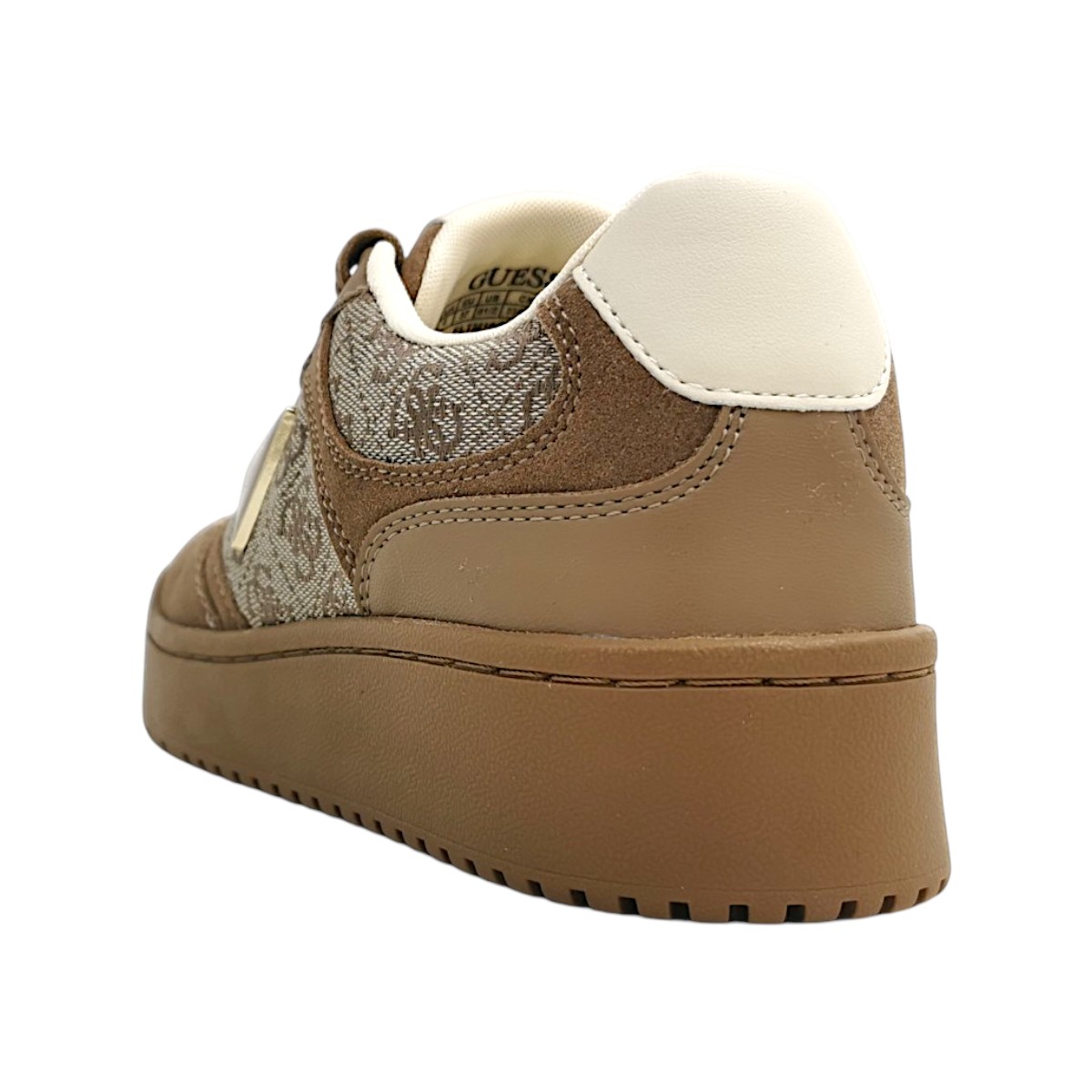 Guess Miram16 Damenschuhe Schnürschuhe Sportive Beige Sport (taupe, Gr. 1:38)