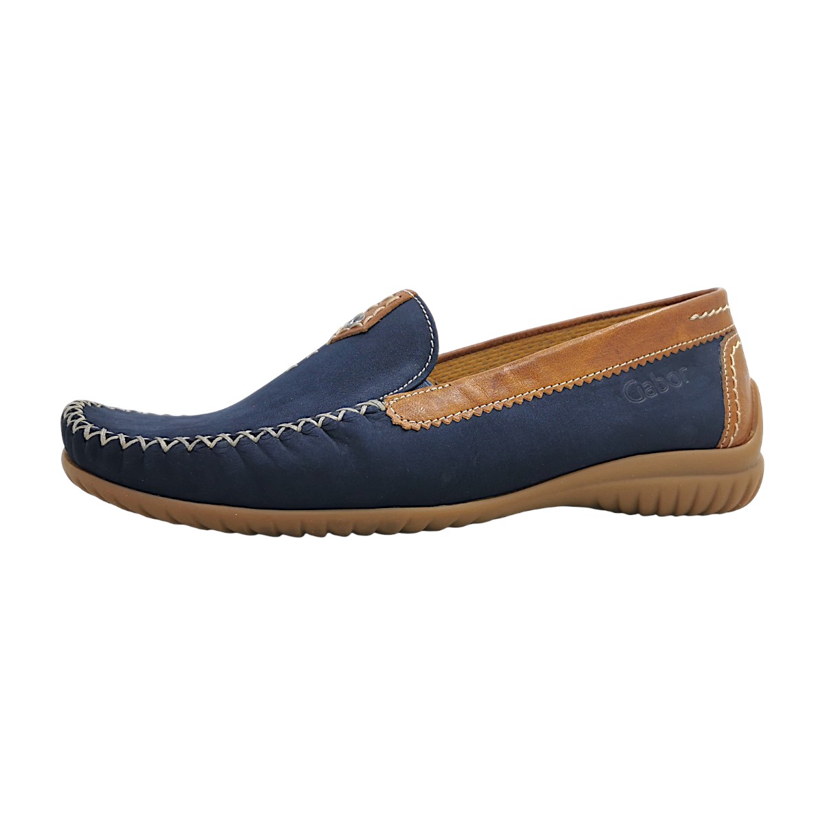 Gabor Comfort Damenschuhe Halbschuhe Mokassin Blau Freizeit