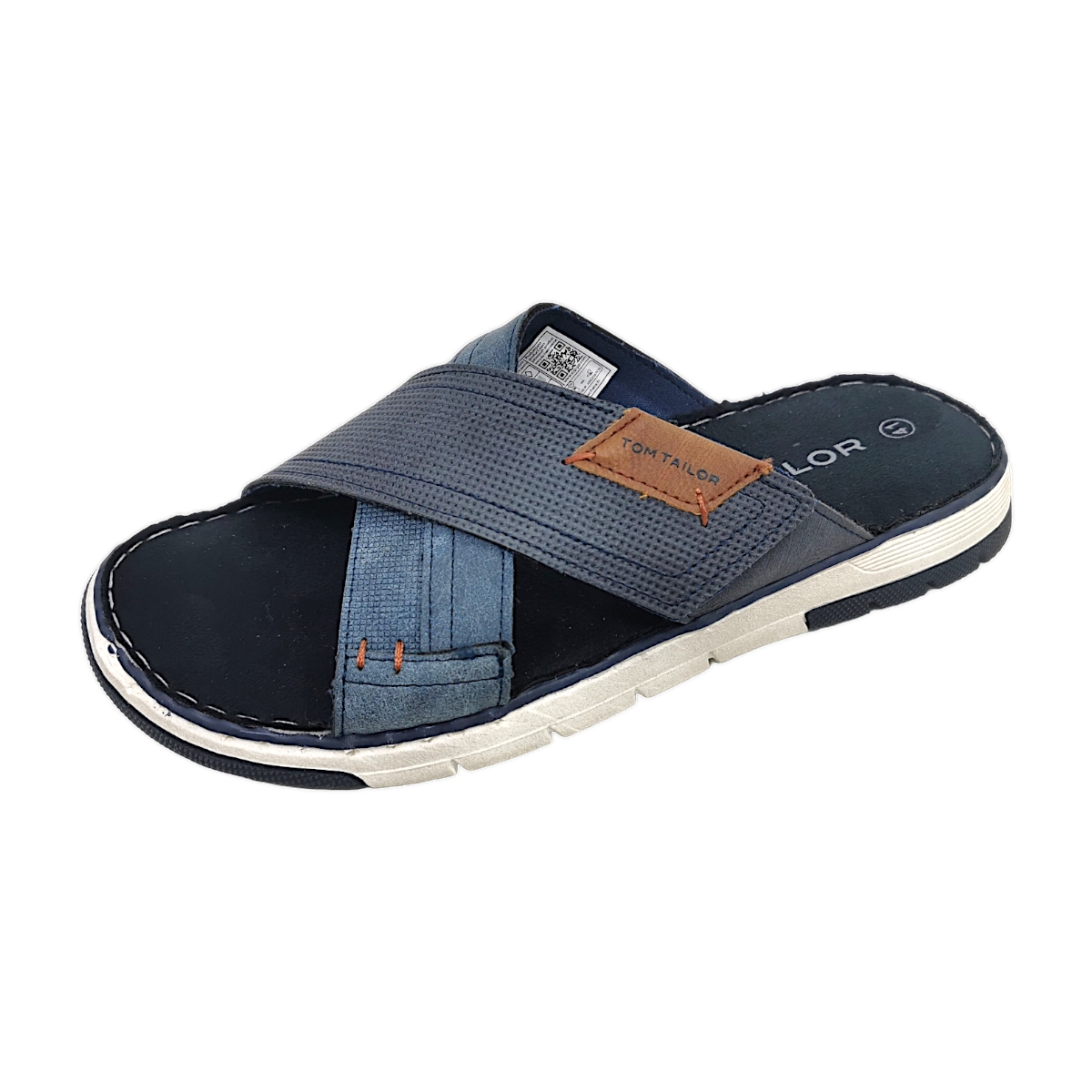 Tom Tailor Herrenschuhe Pantolette Blau Freizeit (blue, Größe 45 EU)