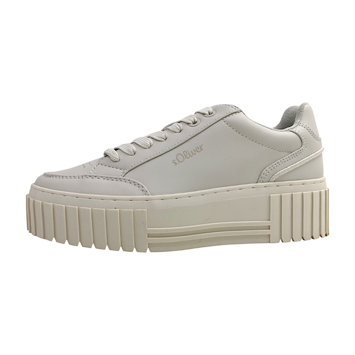 s.Oliver Damenschuhe Schnürschuhe Sportive sportlicher Schnürer Beige Freizeit