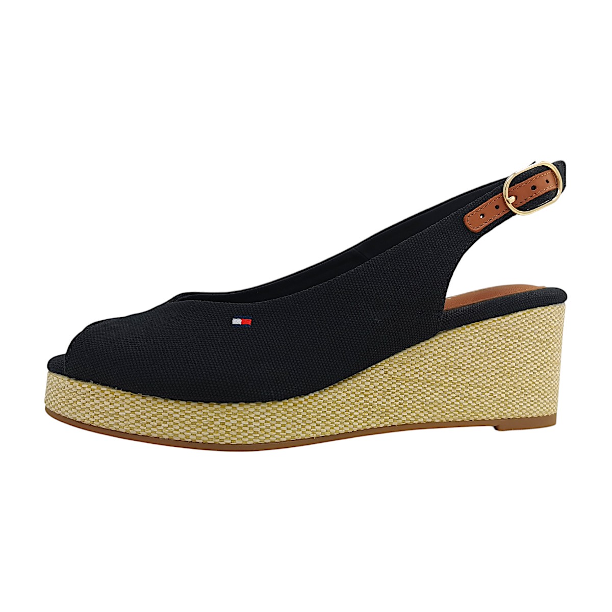 Tommy Hilfiger Flag Mid Wedge Espadrille FW0FW08595/BDS Schwarz black BDS Tommy Hilfiger Flag Mid Wedge Espadrille FW0FW08595/BDS Schwarz black BDS