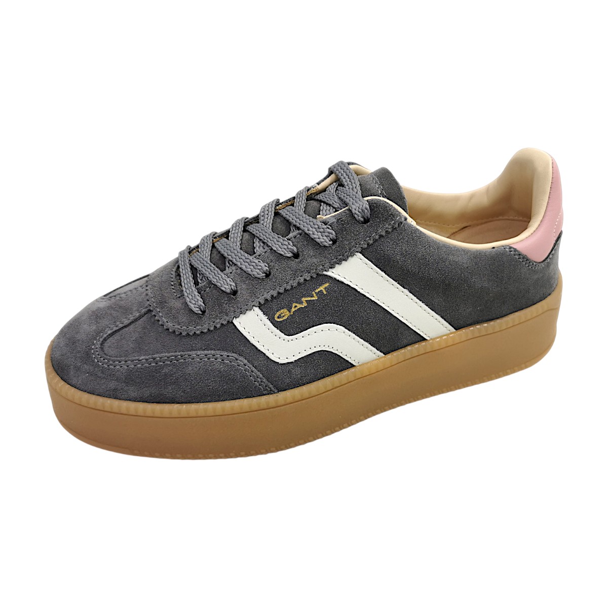 Gant Cuzmani Sportschuhe Damen Sneaker sportlicher Schnürer Grau Freizeit (Granite G934, Größe 40 EU)